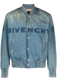 Giacca In Denim Con Logo