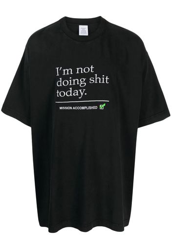 Not Doing Shit Today T-Shirt