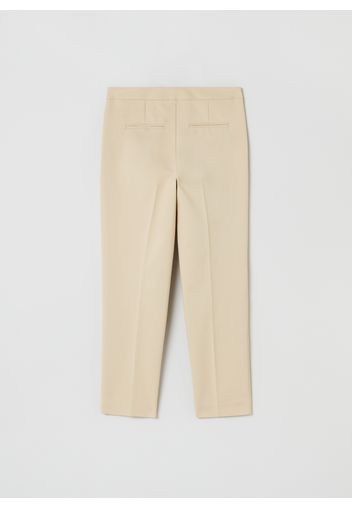 Stefanel - Pantalone a sigaretta, Donna, Beige, Taglia 42