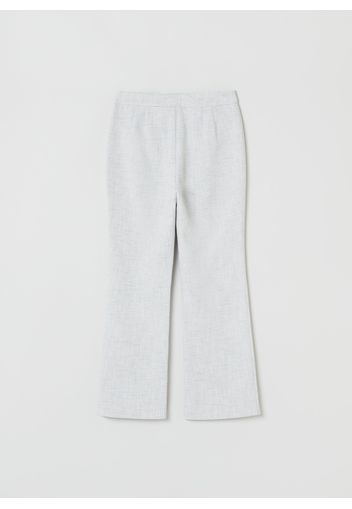 Stefanel - Pantalone in tweed, Donna, Grigio, Taglia 44