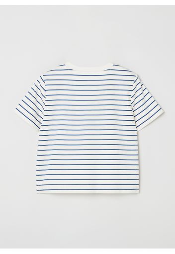 Stefanel - T-shirt girocollo a righe, Donna, Multicolor, Taglia XS