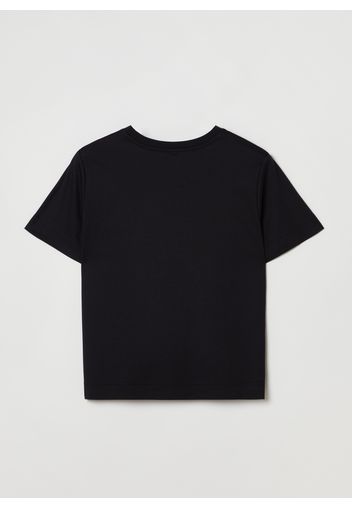 Stefanel - T-shirt in cotone e modal, Donna, Nero, Taglia XS