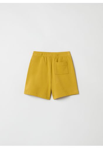 Stefanel - Short in felpa, Donna, Giallo, Taglia XS