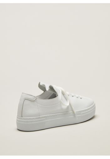 Stefanel - Sneakers in pelle, Bianco, Taglia 37