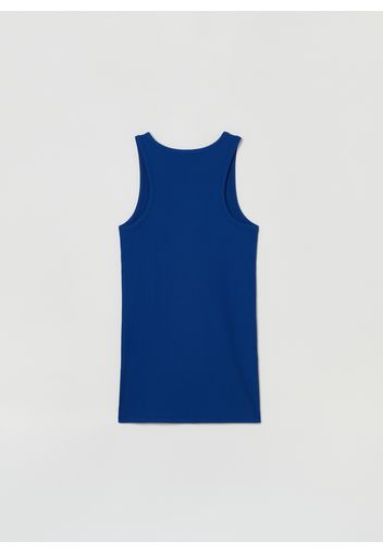 Stefanel - Tank top in modal stretch, Donna, Blu, Taglia XL