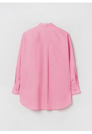 Stefanel - Camicia oversize con taschino, Donna, Rosa, Taglia M