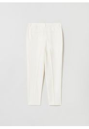 Stefanel - Pantalone a sigaretta, Donna, Bianco, Taglia 44