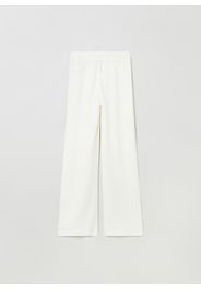 Stefanel - Joggings in lino e cotone, Donna, Bianco, Taglia S