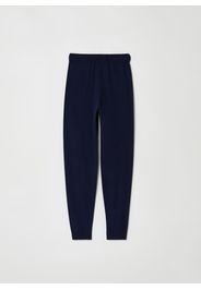 Stefanel - Pantalone carrot fit in maglia, Donna, Blu, Taglia XS