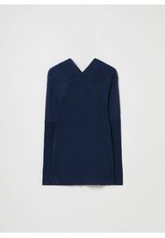 Stefanel - Cardigan aperto a costine, Donna, Blu, Taglia M