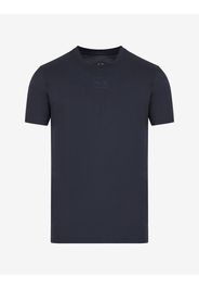 Armani Exchange T-Shirt Con Logo Blu Navy Cotone