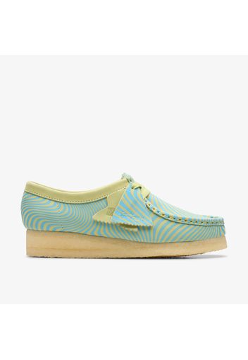 Wallabee - female Wallabees Blue/Lime Print 35.5