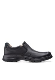 Un Brawley Step - male Slip On Pelle Nera 41