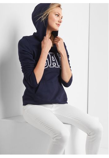 GAP - Felpa con cappuccio e ricamo logo, Donna, Blu, Taglia XXL