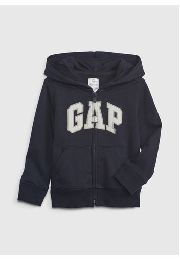 GAP - Full-zip con cappuccio e patch logo, Uomo, Blu, Taglia 3-6M