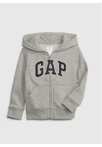 GAP - Full-zip con cappuccio e patch logo, Uomo, Grigio, Taglia 6-12M