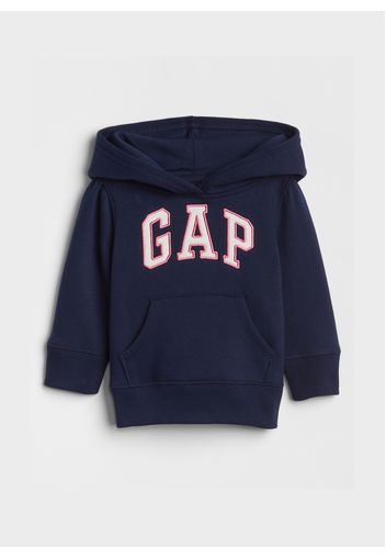 GAP - Felpa con cappuccio e patch logo, Donna, Blu, Taglia 12-18