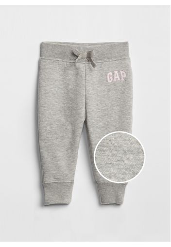 GAP - Joggers con coulisse e patch logo, Donna, Grigio, Taglia 18-24