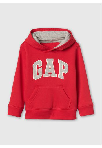 GAP - Felpa con cappuccio ricamo logo, Uomo, Rosso, Taglia 3-6M