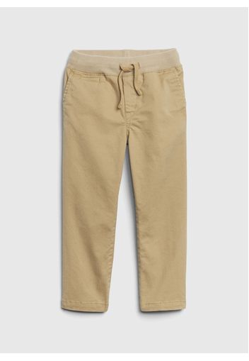 GAP - Pantaloni pull on con coulisse, Beige, Taglia 2YRS