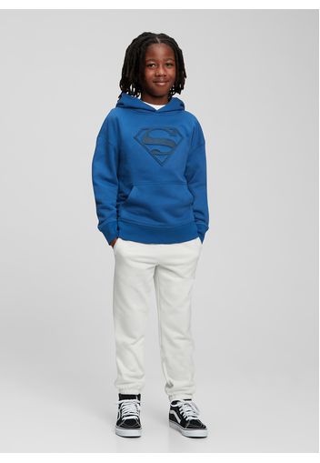 GAP - Felpa oversize con logo Superman, Uomo, Blu, Taglia XS