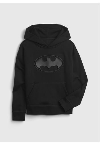 GAP - Felpa oversize con logo Batman, Uomo, Nero, Taglia XL