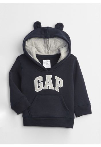 GAP - Felpa con cappuccio e orecchie, Uomo, Blu, Taglia 0-3M