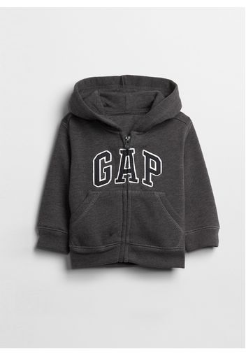 GAP - Full-zip in felpa con cappuccio, Uomo, Grigio, Taglia 12-18