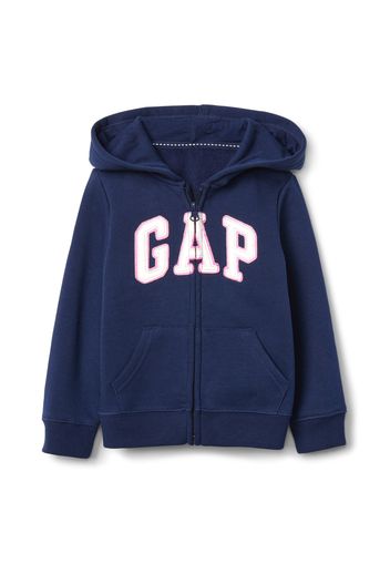 GAP - Full-zip con cappuccio e patch logo, Donna, Blu, Taglia 0-3M