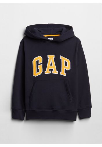 GAP - Felpa con cappuccio e ricamo logo, Uomo, Blu, Taglia XS