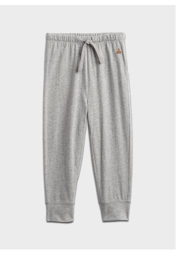 GAP - Joggers con coulisse e ricamo orsetto, Uomo, Grigio, Taglia 3YRS