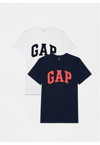 GAP - Bipack t-shirt in cotone con logo, Uomo, Multicolor, Taglia S