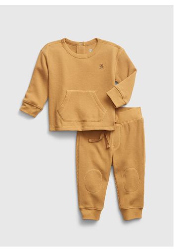 GAP - Jogging set con trama waffle, Giallo, Taglia 12-18