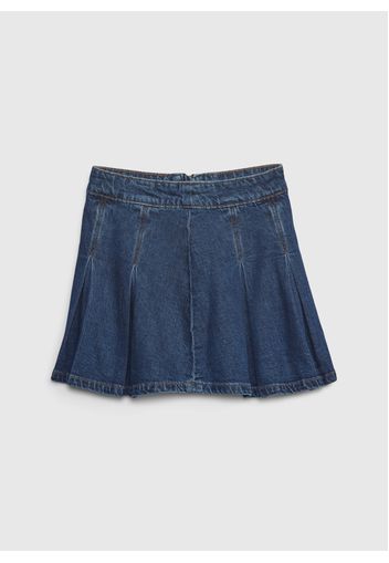 GAP - Minigonna a pieghe in denim, Donna, Denim, Taglia M