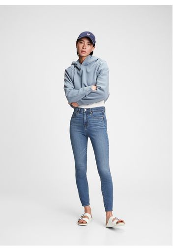 GAP - Jeans skinny fit a vita alta con scoloriture, Donna, Denim, Taglia 24REG