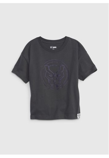GAP - T-shirt oversize stampa Black Panther, Uomo, Grigio, Taglia 18-24