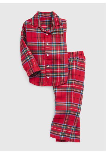 GAP - Pigiama lungo con fantasia tartan, Multicolor, Taglia 5YRS