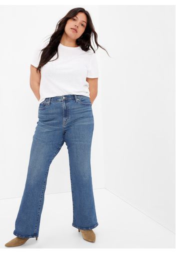 GAP - Jeans flare fit effetto maltinto, Donna, Denim, Taglia 24REG