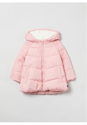 GAP - Piumino lungo con cappuccio in sherpa, Donna, Rosa, Taglia 2YRS