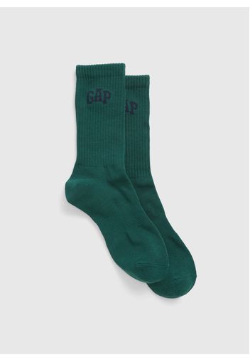 GAP - Calze midi con logo, Uomo, Verde, Taglia S/M