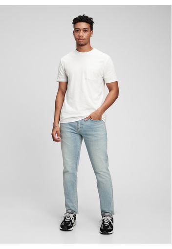 GAP - Jeans slim fit con scoloriture, Uomo, Denim, Taglia 30X30