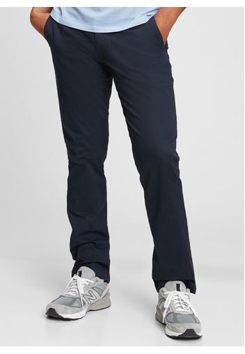 GAP - Pantaloni straight fit in cotone stretch, Uomo, Blu, Taglia 29X30