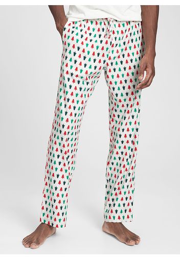 GAP - Pantalone pigiama fantasia natalizia, Uomo, Multicolor, Taglia L