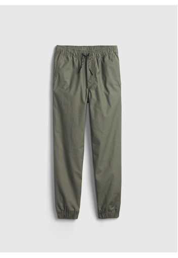 GAP - Joggers in cotone stretch, Uomo, Verde, Taglia SREG