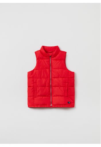 GAP - Gilet trapuntato full-zip, Uomo, Rosso, Taglia S