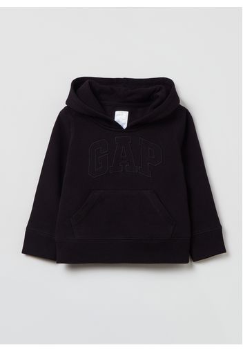 GAP - Felpa con cappuccio e ricamo logo, Uomo, Nero, Taglia 3-6M