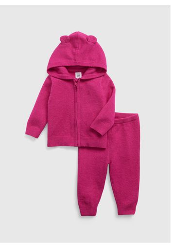 GAP - Set full-zip con cappuccio e pantaloni, Rosa, Taglia 12-18