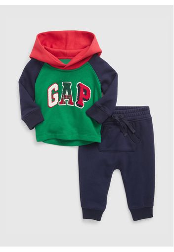 GAP - Jogging set con patch logo bouclé, Multicolor, Taglia 6-12M