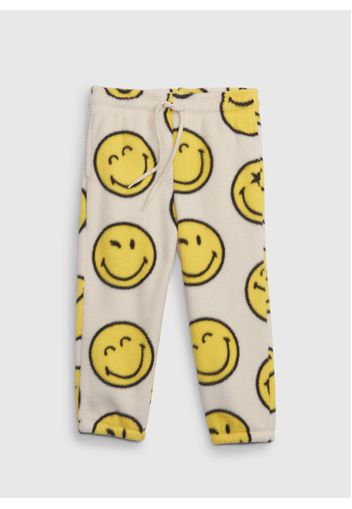 GAP - Joggers in pile con coulisse Smiley®, Uomo, Multicolor, Taglia 3YRS