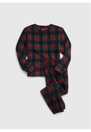 GAP - Pigiama tartan in flanella, Uomo, Multicolor, Taglia 8